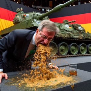 Die deutsche Großkotzigkeit samt „Leoparden-los!“ wurden auf den Pott gesetzt