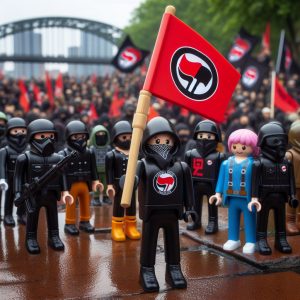 Antifa alaaf in Düsseldorf