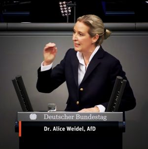 Danke, Frau Weidel! Das Ding hat gesessen