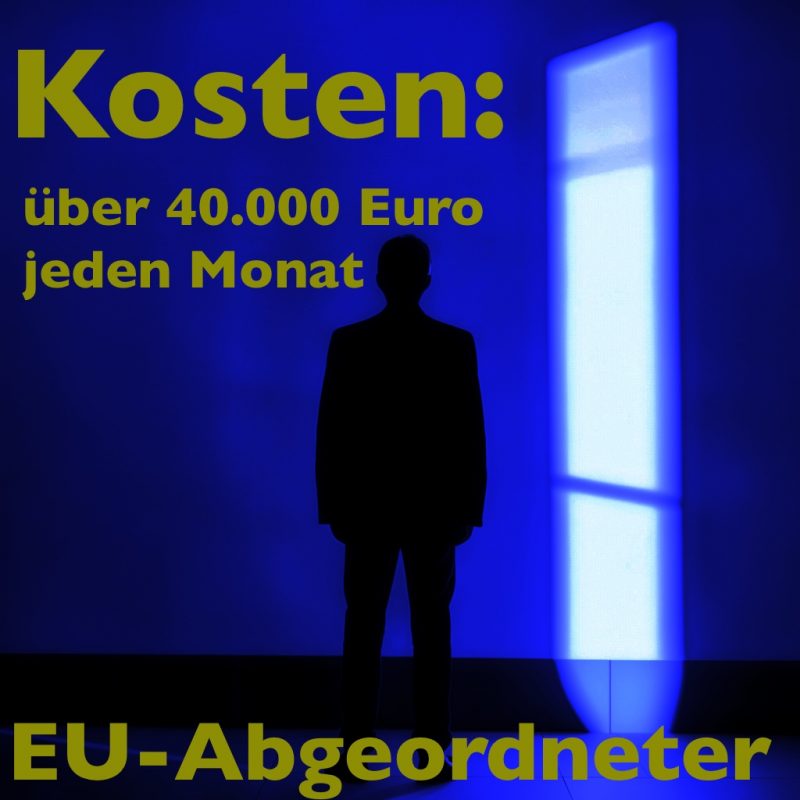 Was kostet ein EU-Abgeordneter pro Monat?