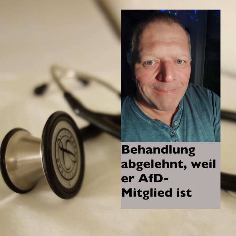 Wegen AfD-Mitgliedschaft: Hausarzt wirft langjährigen Patienten raus