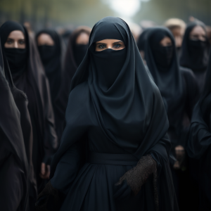 Frauen arbeiten an der Schrottung ihrer Rechte