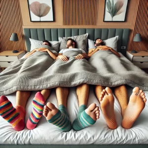 Gruppenkuscheln mit Wärmepaten