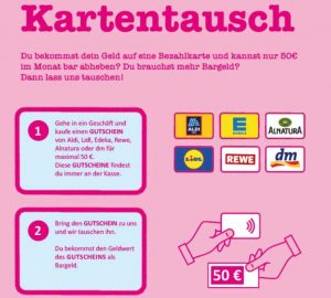 Bar statt Karte: BürgerInneninitiative gibt Bargeld an Geflüchtete aus