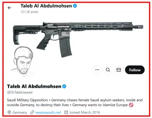 Sturmgewehr als Logo: Keine Reaktion. Aber Deutschland als „Heimat“ bezeichnet — Polizeieinsatz gegen Kind