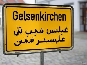 Zweisprachige Ortseingangsschilder