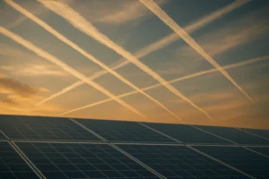 Kondensstreifen behindern Solarstrom