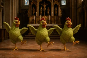 Chlorhühnchen als Domkapitulare und Karlspreise vor Hochaltären an Kriegstreiber: Hier wird ein Exorzismus gebraucht!