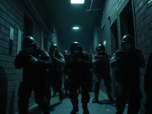 Was unterscheidet die Durchsuchungsaktion vom Justizterror?