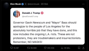 Die Elon und Donald Show geht weiter