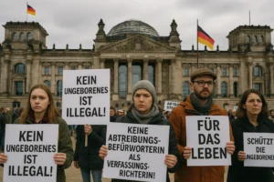 Berlin: Demonstration gegen Frauke Brosius-Gersdorf als Verfassungsrichterin