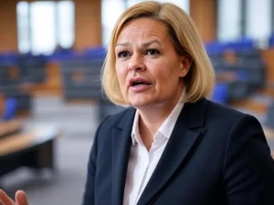 Linke Krokodilstränen über Nancy Faesers „dämlichen“ Schuss aus der Hüfte