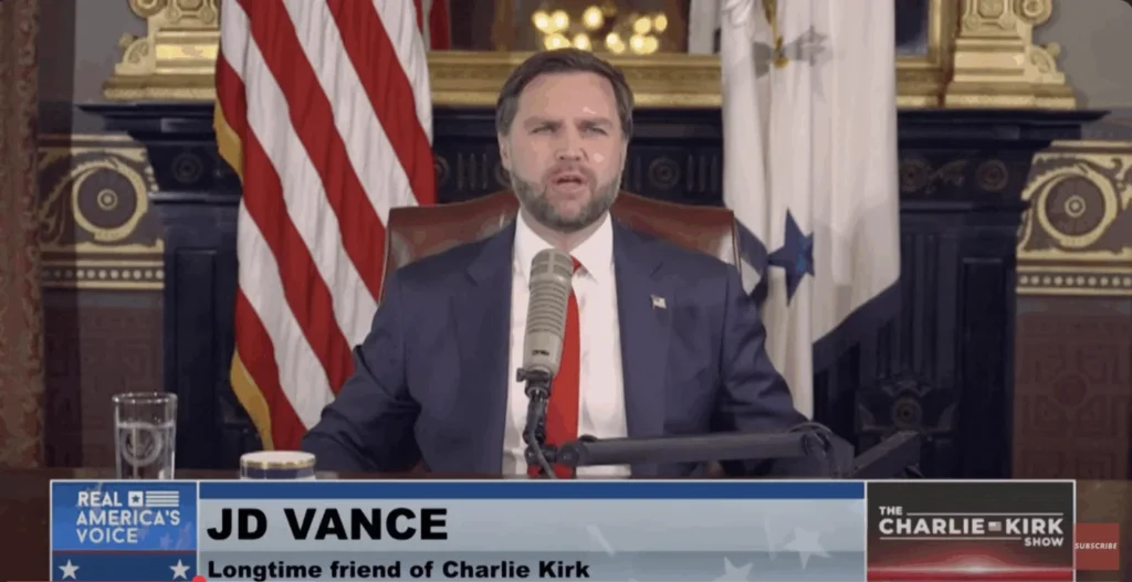 JD Vance vertritt den ermordeten Charlie Kirk