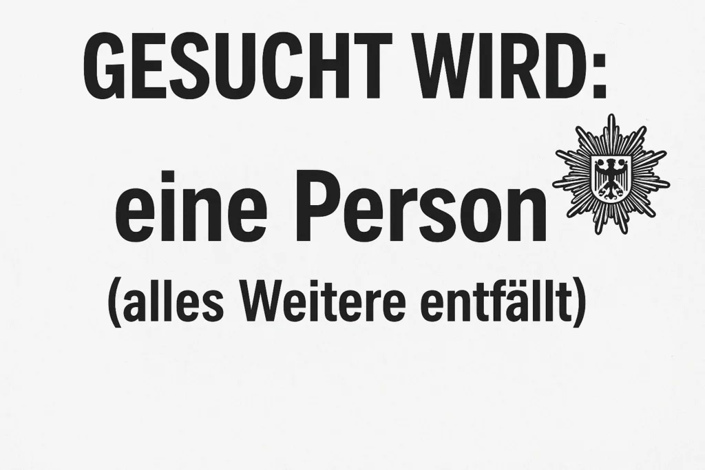 Deutschland führt geschlechtsneutrale Fahndung ein  – Täter künftig nur noch „eine Person“