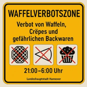Waffelverbotszone – Hannover greift durch!