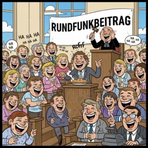 Lachnummer im Gerichtssaal – Bayerische Klägerin stellt Rundfunkbeitrag infrage