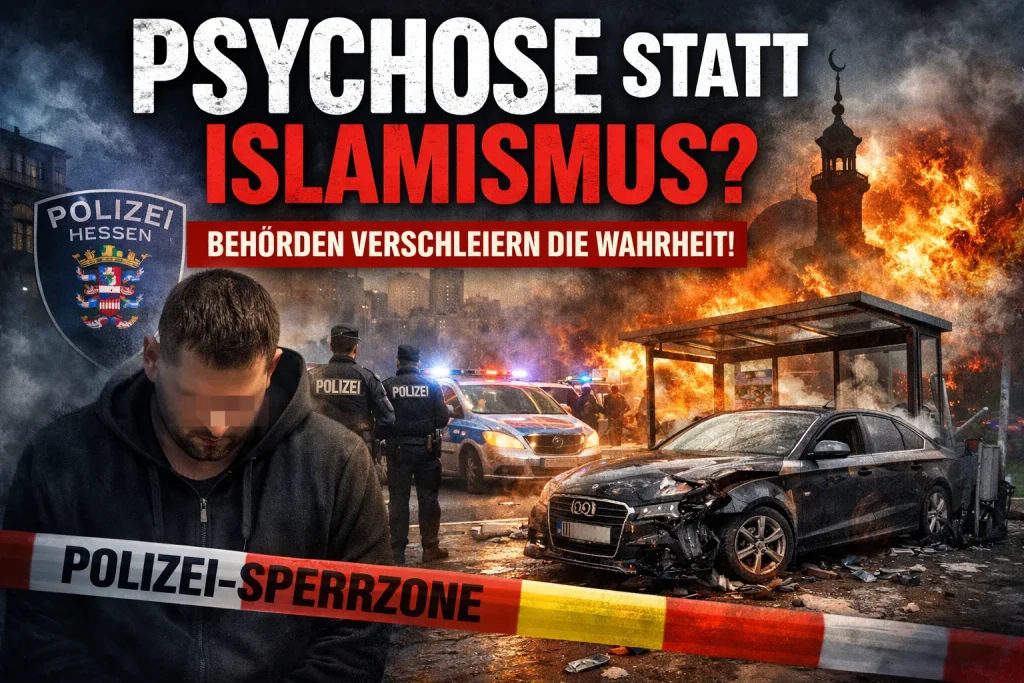 #Gießen: Behörden verharmlosen Angriff als „Psychose“ und schließen islamistischen Hintergrund reflexartig aus