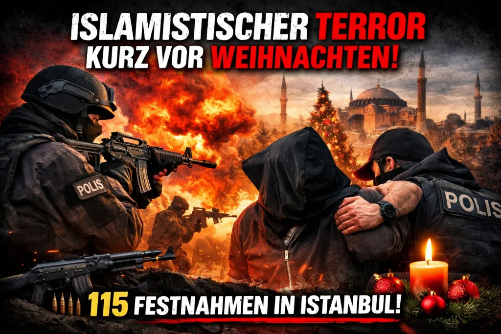 Islamistischer Terror kurz vor Weihnachten: 115 Verdächtige in Istanbul festgenommen