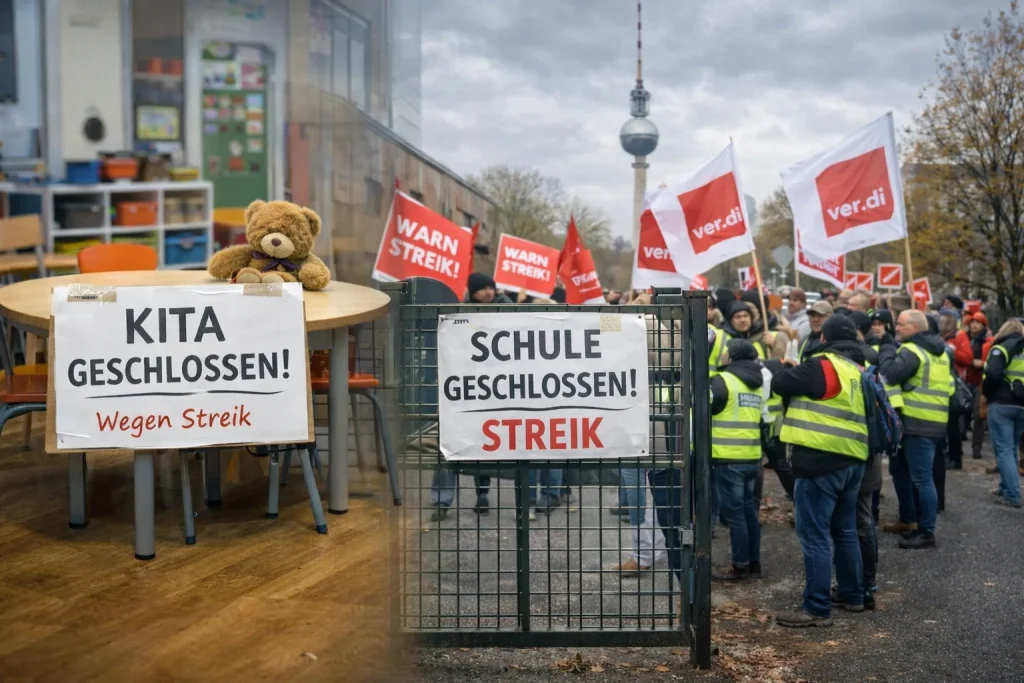 Warnstreiks legen Berlin lahm
