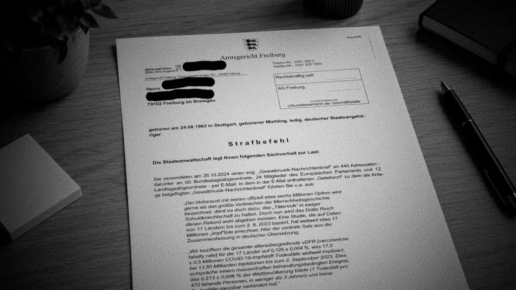 Strafbefehl gegen Musikwissenschaftler wegen Kritik an Corona-Impfung