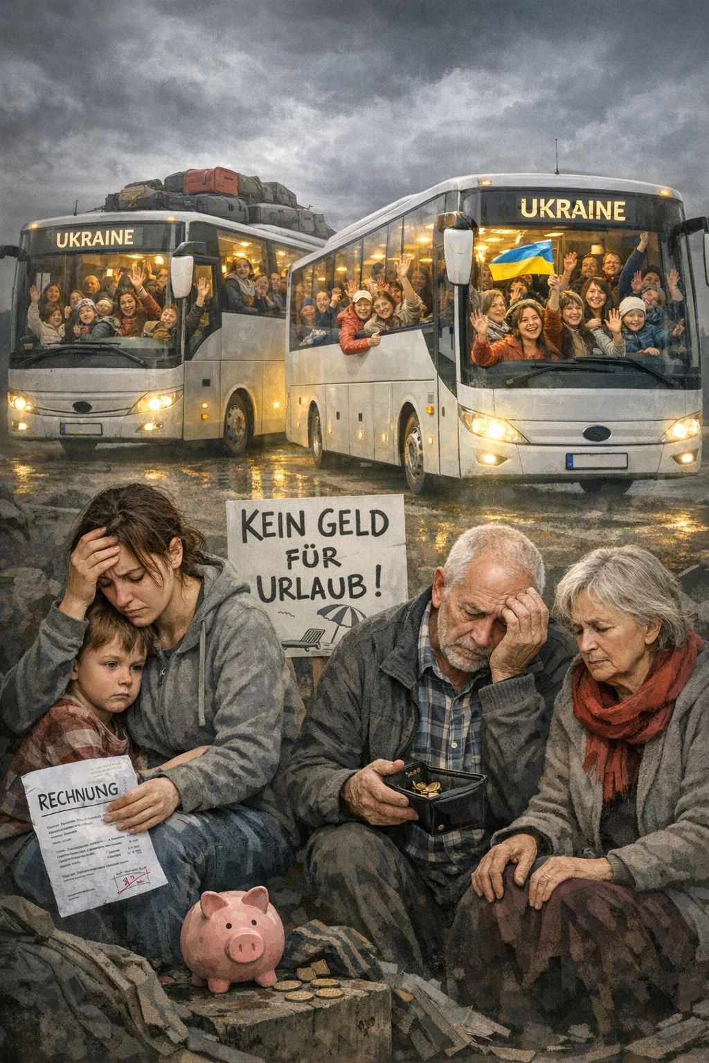 Volle Busse in die Ukraine: Landbauer rechnet ab!
