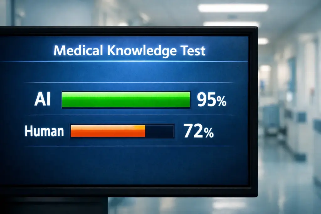 KI schlägt Ärzte im Wissenstest: 90 zu 49 Prozent – und das in 30 Sekunden
