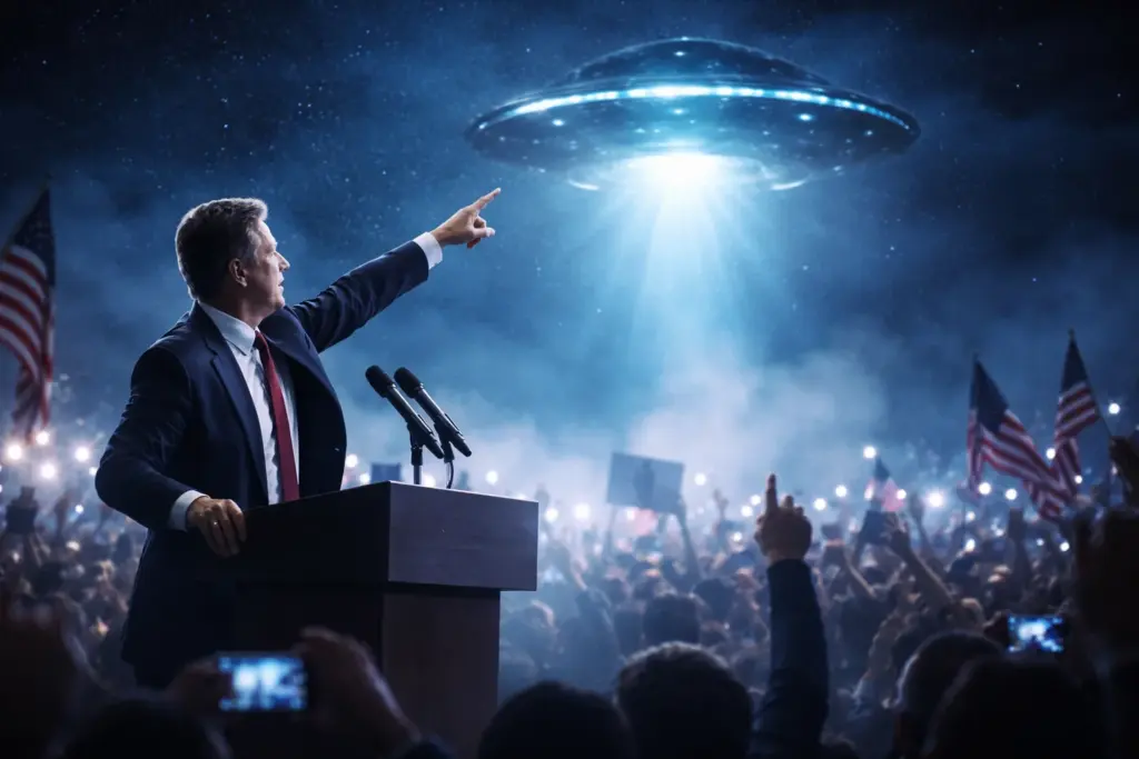 UFOs statt Zölle: Trump zaubert Fliegende Untertassen aus dem Hut